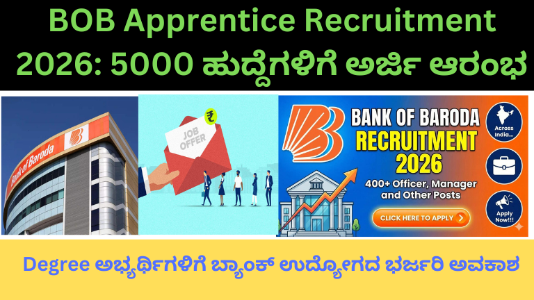 BOB ಅಪ್ರೆಂಟಿಸ್ ನೇಮಕಾತಿ 2026