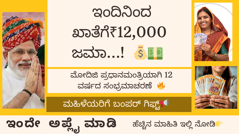 ಮಹಿಳೆಯರಿಗೆ ವರ್ಷಕ್ಕೆ ₹12,000